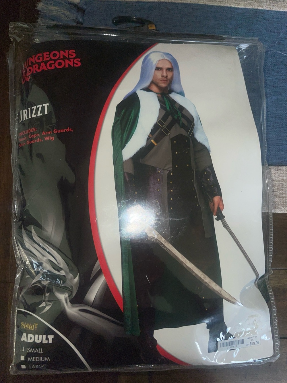 Spirit Dungeons & Dragons Drizzt-Inspired Costume - Green, Black, White